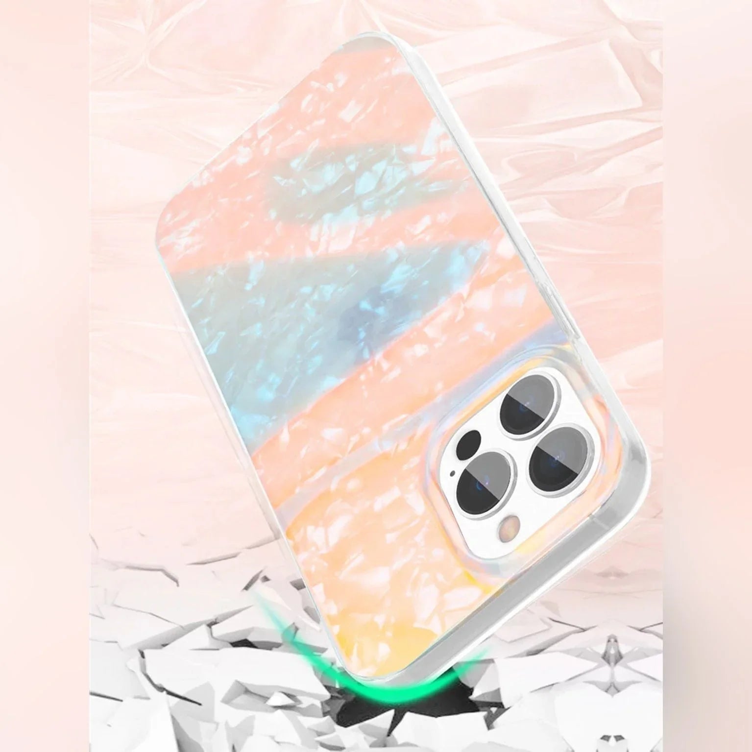 iPhone 13 Pro Kingxbar Shell Series Case - Clear - Tashqila iPhone 13 Pro Kingxbar Shell Series Case - Clear - Tashqila